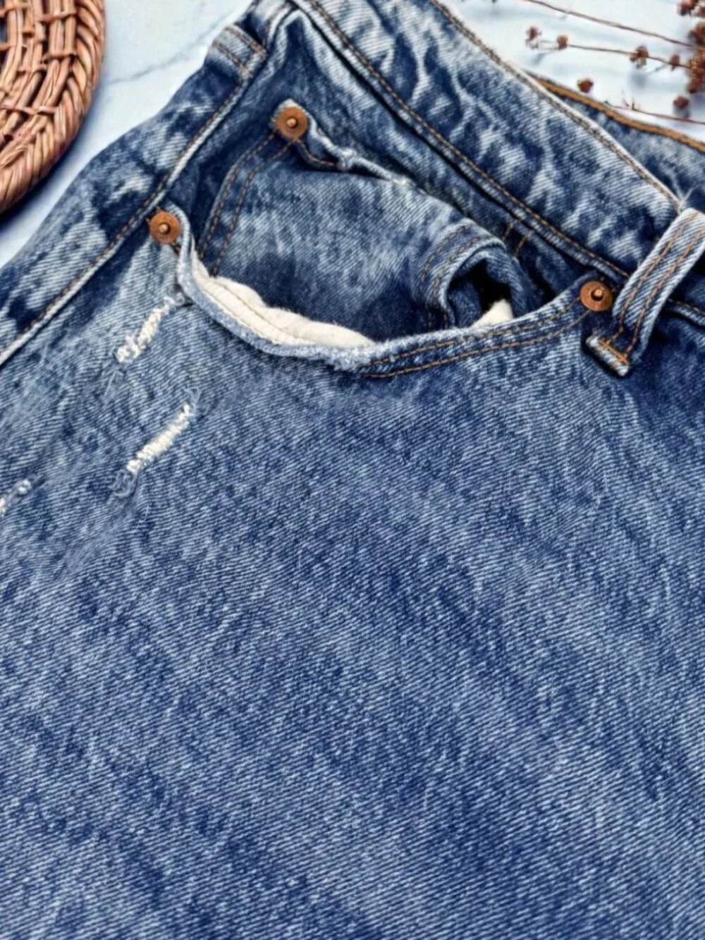 Abercrombie & Fitch The Mom High Rise Jeans Plus Size 35/20 Regular - Picture 8 of 10